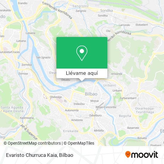 Mapa Evaristo Churruca Kaia