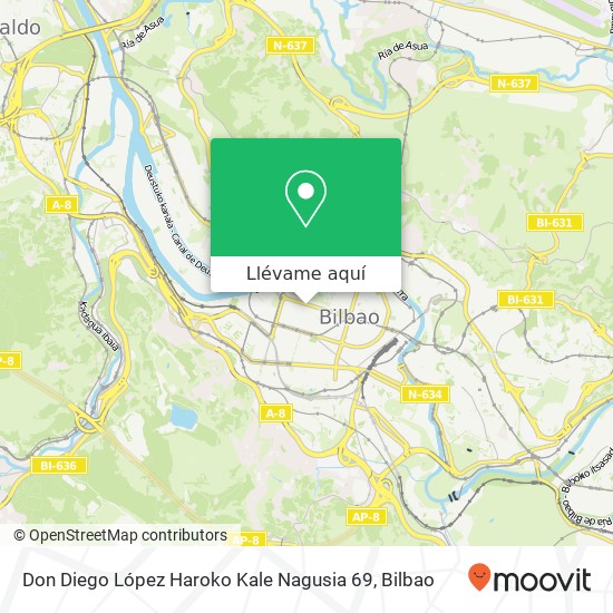 Mapa Don Diego López Haroko Kale Nagusia 69