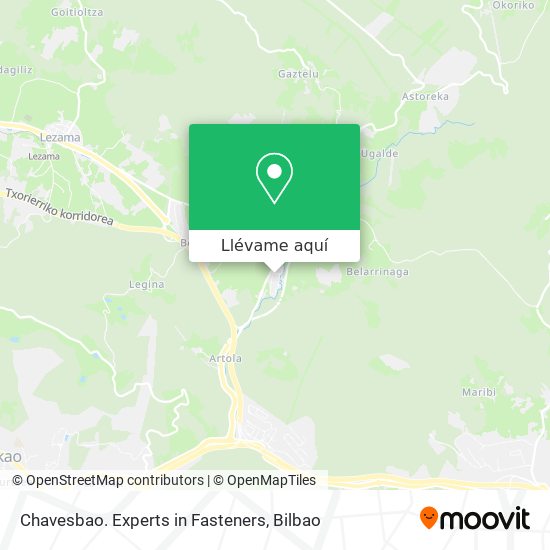 Mapa Chavesbao. Experts in Fasteners