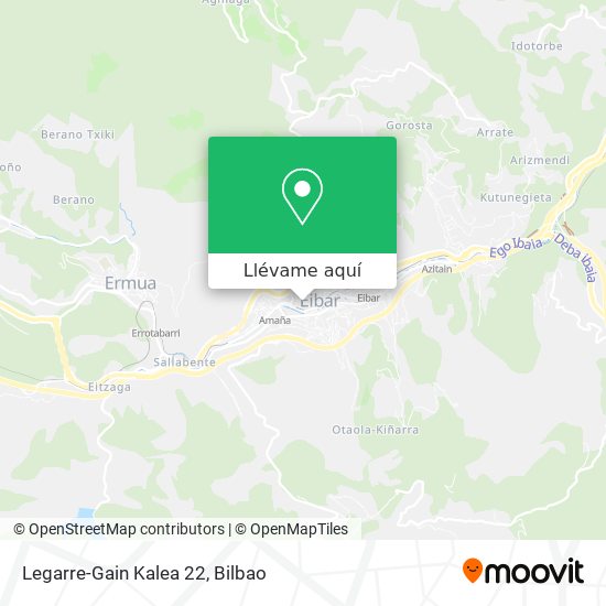 Mapa Legarre-Gain Kalea 22
