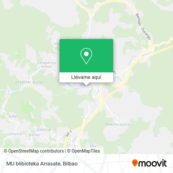 Mapa MU blibioteka Arrasate