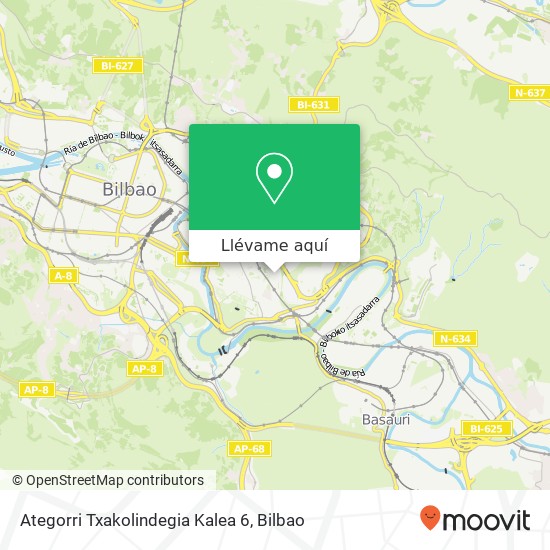 Mapa Ategorri Txakolindegia Kalea 6