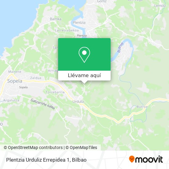 Mapa Plentzia Urduliz Errepidea 1