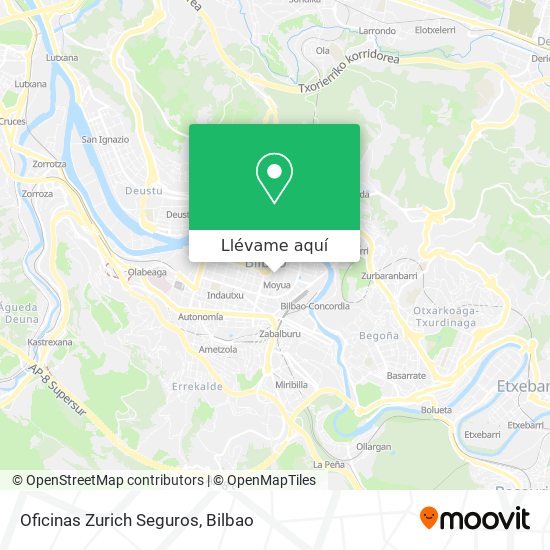 Mapa Oficinas Zurich Seguros