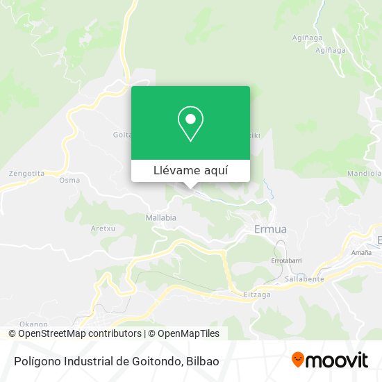 Mapa Polígono Industrial de Goitondo