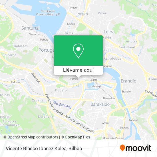 Mapa Vicente Blasco Ibañez Kalea