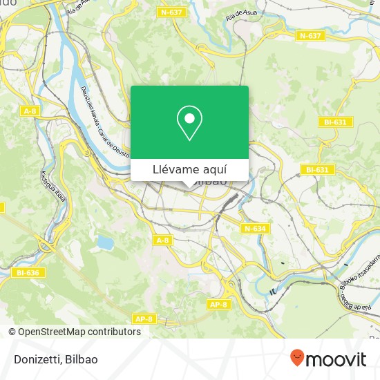Mapa Donizetti