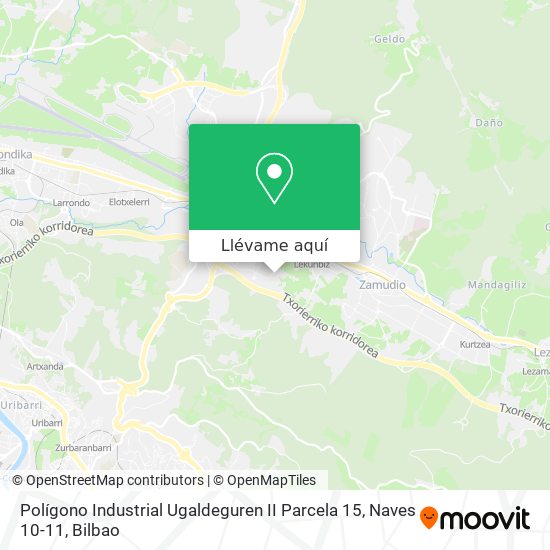 Mapa Polígono Industrial Ugaldeguren II Parcela 15, Naves 10-11