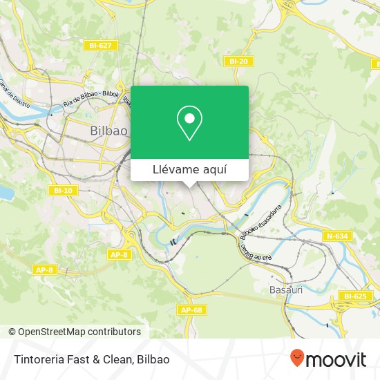 Mapa Tintoreria Fast & Clean