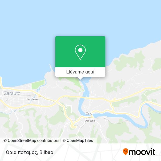 Mapa Όρια ποταμός