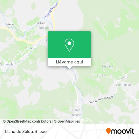 Mapa Llano de Zaldu