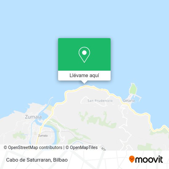 Mapa Cabo de Saturraran