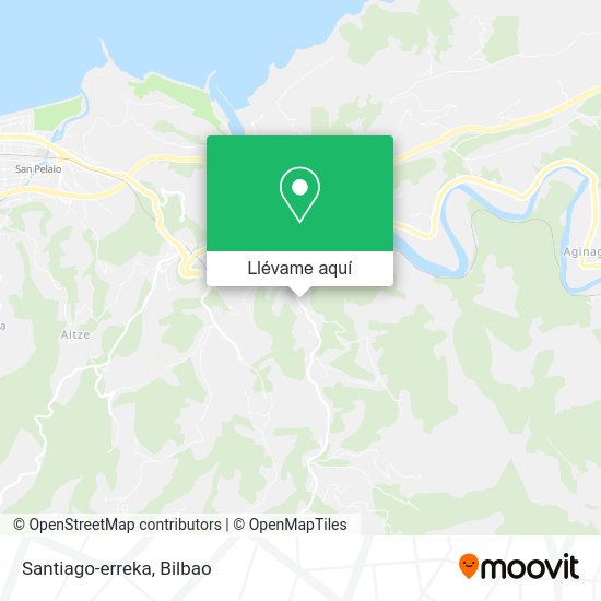 Mapa Santiago-erreka