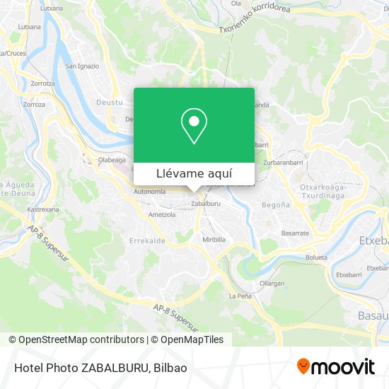 Mapa Hotel Photo ZABALBURU