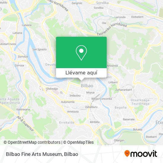 Mapa Bilbao Fine Arts Museum