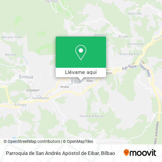 Mapa Parroquia de San Andrés Apóstol de Eibar