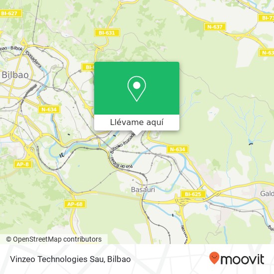 Mapa Vinzeo Technologies Sau