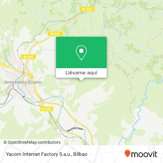 Mapa Yacom Internet Factory S.a.u.