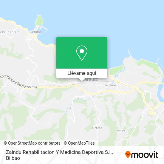 Mapa Zaindu Rehabilitacion Y Medicina Deportiva S.l.