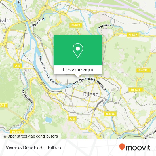 Mapa Viveros Deusto S.l.