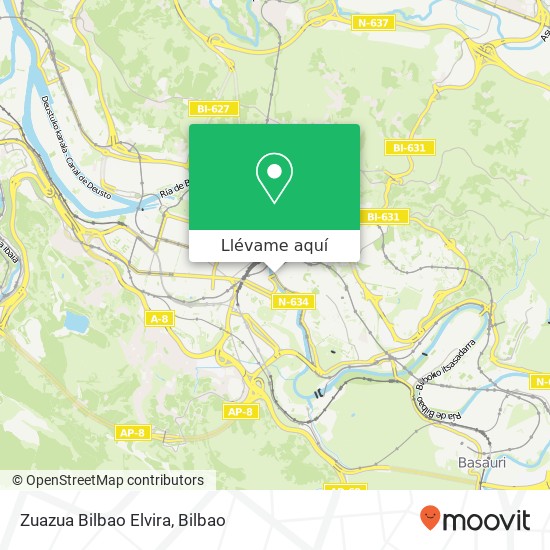 Mapa Zuazua Bilbao Elvira