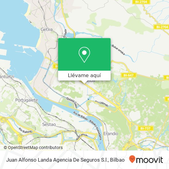 Mapa Juan Alfonso Landa Agencia De Seguros S.l.