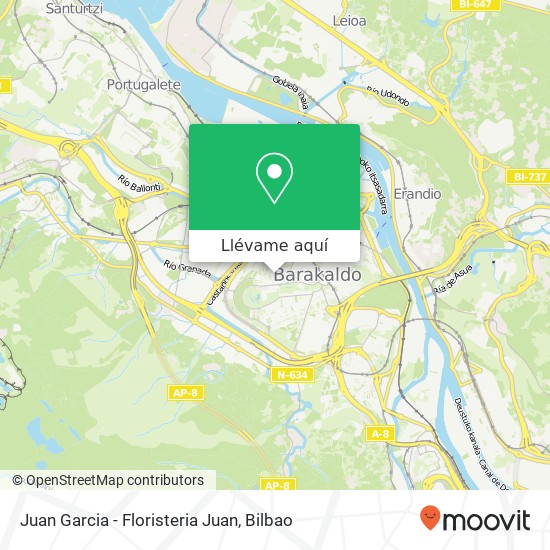Mapa Juan Garcia - Floristeria Juan