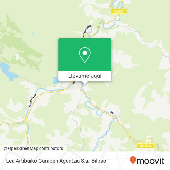 Mapa Lea Artibaiko Garapen Agentzia S.a.