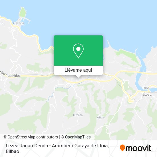 Mapa Lezea Janari Denda - Aramberri Garayalde Idoia