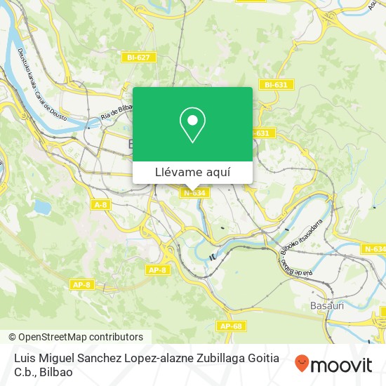 Mapa Luis Miguel Sanchez Lopez-alazne Zubillaga Goitia C.b.