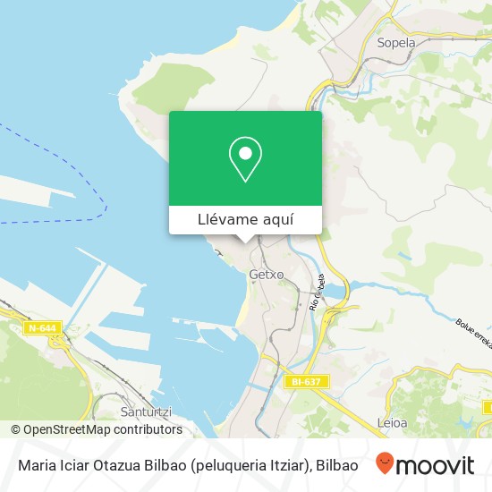 Mapa Maria Iciar Otazua Bilbao (peluqueria Itziar)