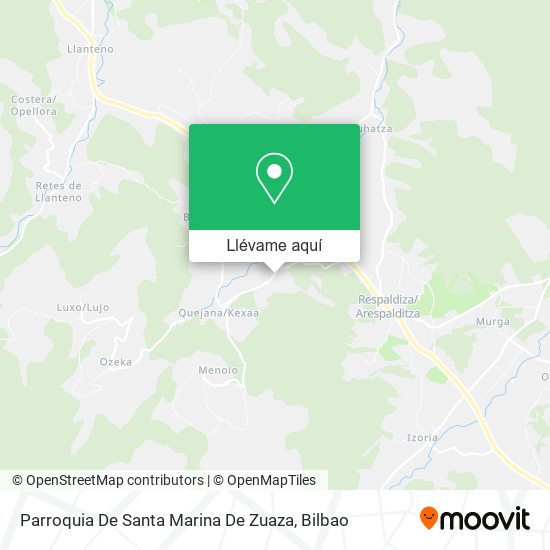 Mapa Parroquia De Santa Marina De Zuaza