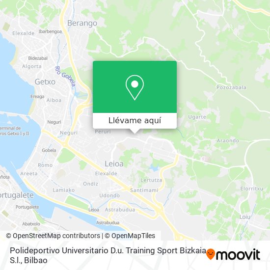 Mapa Polideportivo Universitario D.u. Training Sport Bizkaia S.l.
