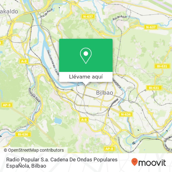 Mapa Radio Popular S.a. Cadena De Ondas Populares EspaÑola