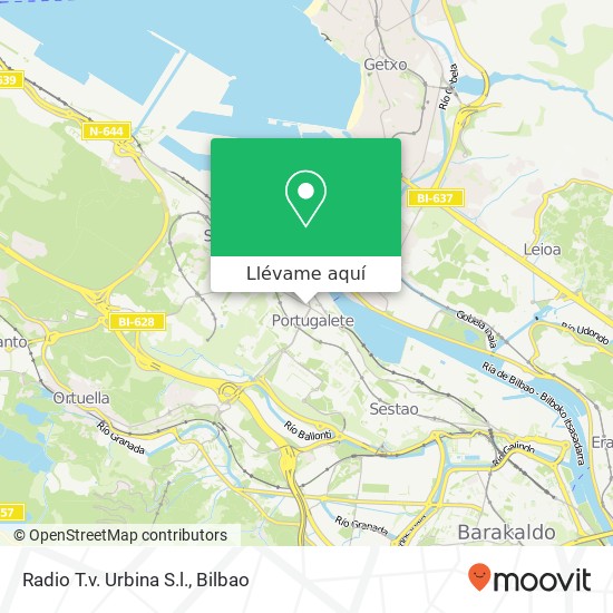 Mapa Radio T.v. Urbina S.l.