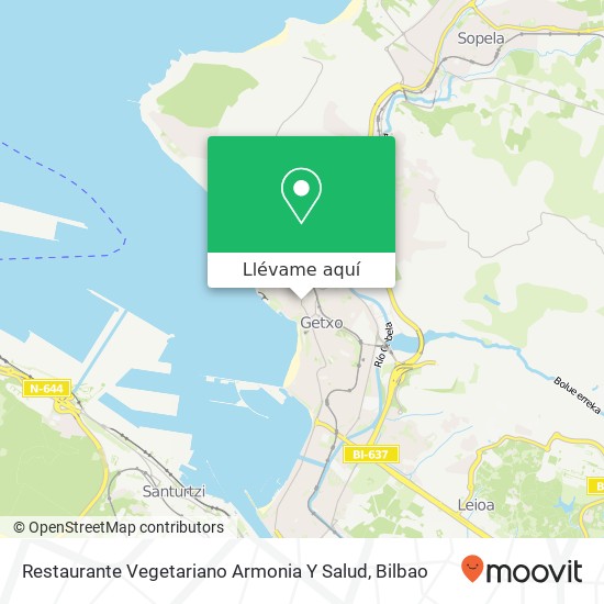 Mapa Restaurante Vegetariano Armonia Y Salud