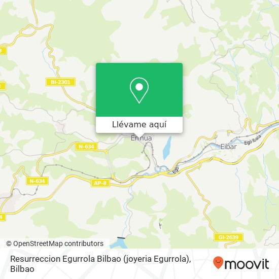 Mapa Resurreccion Egurrola Bilbao (joyeria Egurrola)