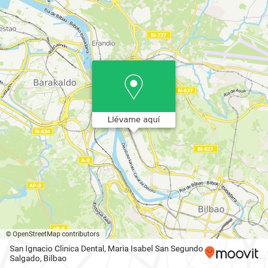 Mapa San Ignacio Clinica Dental, Maria Isabel San Segundo Salgado