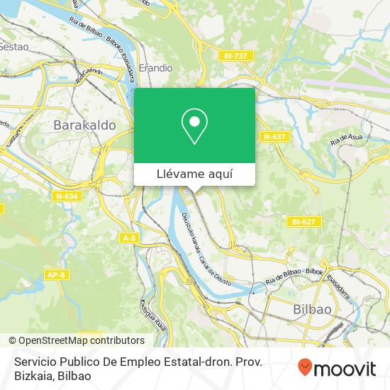 Mapa Servicio Publico De Empleo Estatal-dron. Prov. Bizkaia