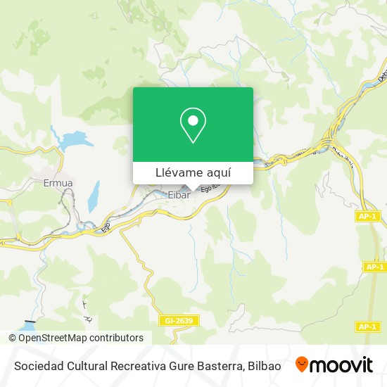 Mapa Sociedad Cultural Recreativa Gure Basterra