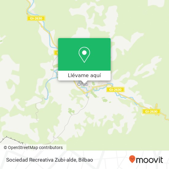 Mapa Sociedad Recreativa Zubi-alde