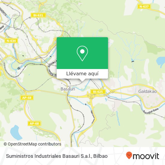 Mapa Suministros Industriales Basauri S.a.l.