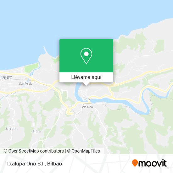 Mapa Txalupa Orio S.l.