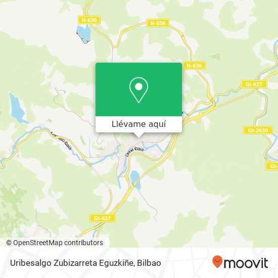 Mapa Uribesalgo Zubizarreta Eguzkiñe