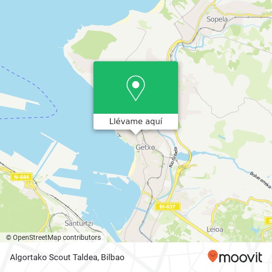 Mapa Algortako Scout Taldea