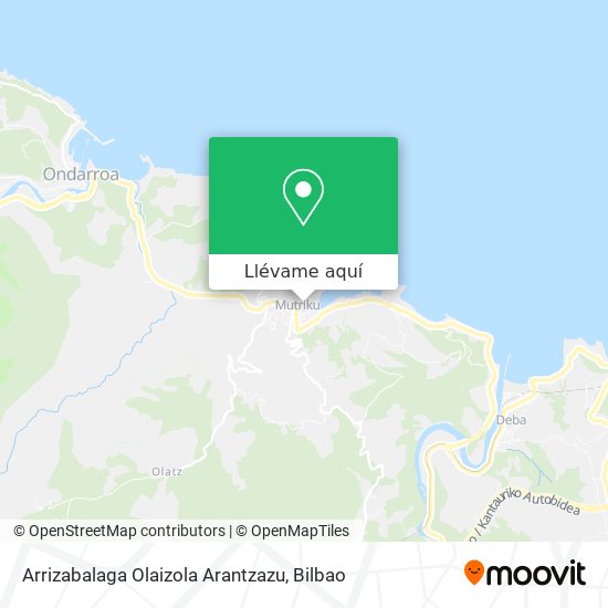 Mapa Arrizabalaga Olaizola Arantzazu