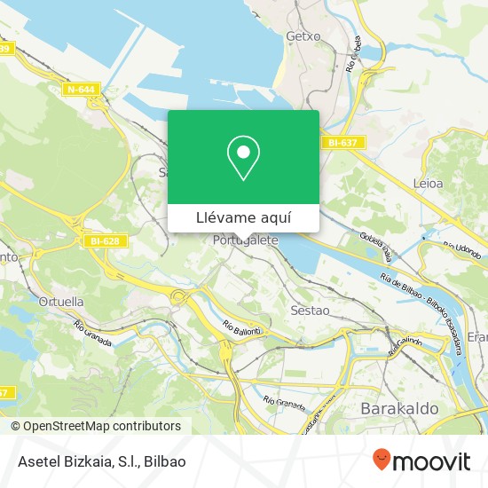 Mapa Asetel Bizkaia, S.l.