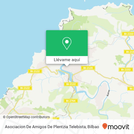 Mapa Asociacion De Amigos De Plentzia Telebista