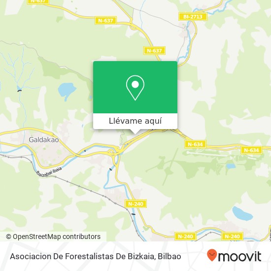 Mapa Asociacion De Forestalistas De Bizkaia