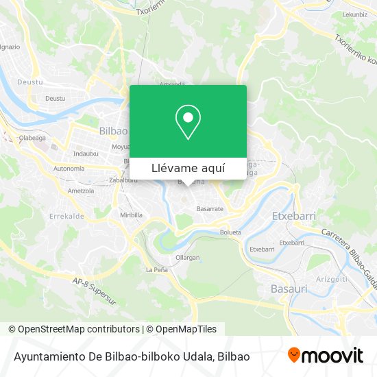 Mapa Ayuntamiento De Bilbao-bilboko Udala